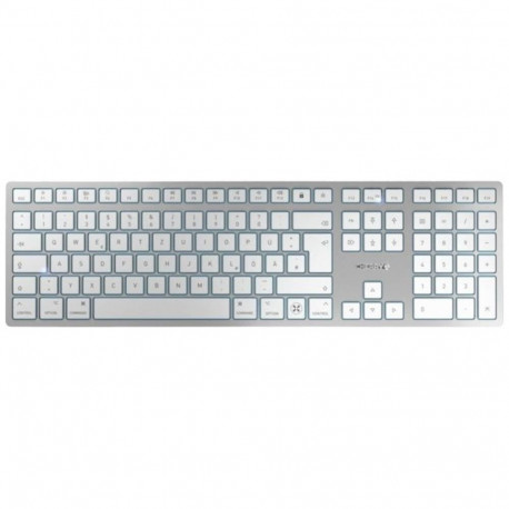 CHERRY KW 9100 SLIM FOR MAC keyboard Universal USB + Bluetooth QWERTZ German Silver