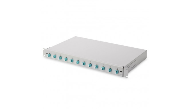 Digitus fiiberoptiline liitmikukarp, 1U, varustatud, 12x LC DX, OM3