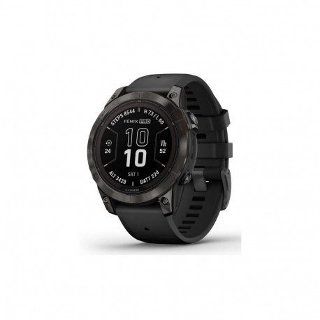 Garmin fēnix 7S Pro 3.05 cm (1.2") MIP 42 mm digitaalne 240 x 240 pikslit puuteekraan must Wi-Fi GPS