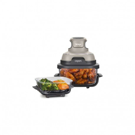 Ninja CRISPi Single 3.8 L 1700 W Hot air fryer Grey, Stone colour, Transparent