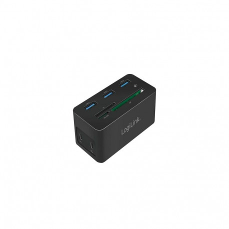 LogiLink UA0370 juhtmega USB 3.2 Gen 1 (3.1 Gen 1) Type-C must sülearvuti dokk/portide replikator