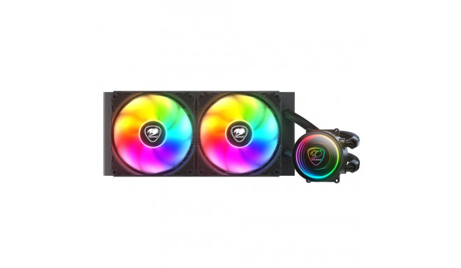 COUGAR CPU Water Cooling, Poseidon Elite 240, ARGB, Black