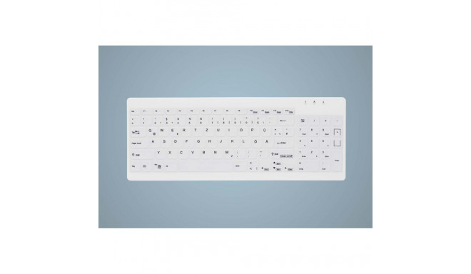 Contour Design Active Key AK-C7012 tööstuslik USB saksa valge klaviatuur