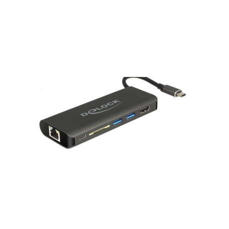 DeLOCK 87721 laptop dock/port replicator USB 3.2 Gen 1 (3.1 Gen 1) Type-A Black