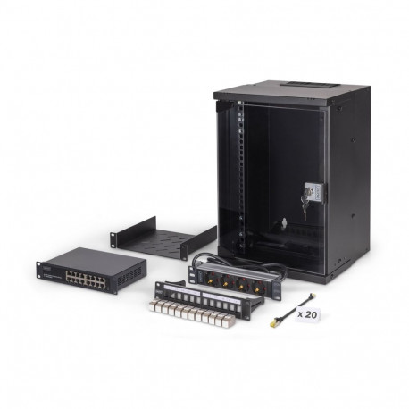 Digitus SOHO Pro võrgukomplekt, 254 mm (10") - 9U, 315 x 300 mm (L x S)