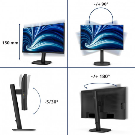 Philips 3000 series 24B2N3200J/00 computer monitor 60.5 cm (23.8") 1920 x 1080 pixels Full HD LCD Bl