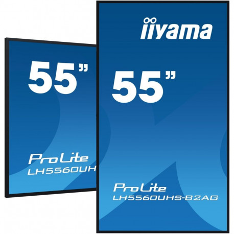 iiyama 55" 4K UHD professional digital signage display with advanced control and connectivity option