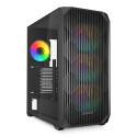 Sharkoon AK3 RGB Midi Tower Black