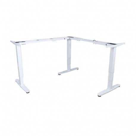 Equip ERGO L Shaped Electric Sit-Stand Desk Frame, Triple Motor, White
