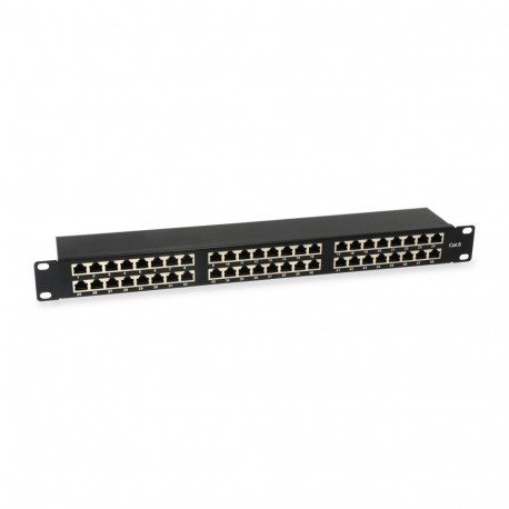 Equip 48-Port Cat.6 Shielded Patch Panel, Black