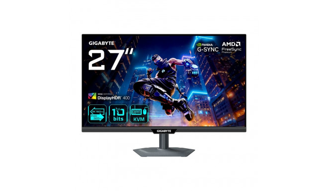 GIGABYTE M27UP 27-tolline 4K UHD mängimonitor – kahe režiimiga (4K 160Hz või FHD 320Hz), 3840 x 2160