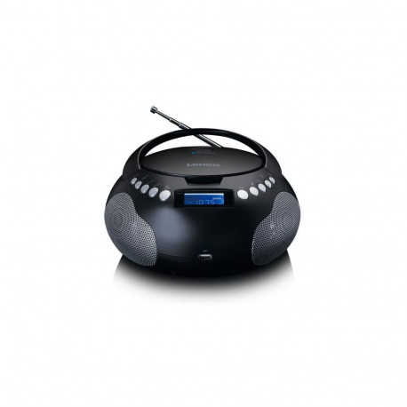 Lenco SCD-331 Portable Analog Black, Silver