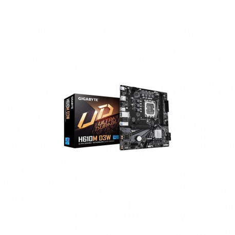 GIGABYTE H610M D3W Motherboard - Supports 14th Gen. Intel Core CPUs, 5+1+1 phases VRM, up to 5600MHz