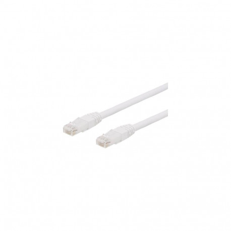 Deltaco TP-610VAU networking cable White 10 m Cat6a U/UTP (UTP)