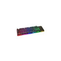 Deltaco GAM-021-RGB-DE keyboard Gaming USB QWERTZ German Black