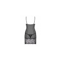 Obsessive Alluria Chemise Black Elastane, Polyamide