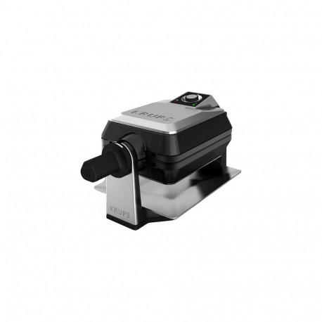 Krups FDD95D 2 waffle(s) 1200 W Black, Stainless steel