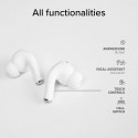 SBS wireless earbuds Air Kab Max TWS, white