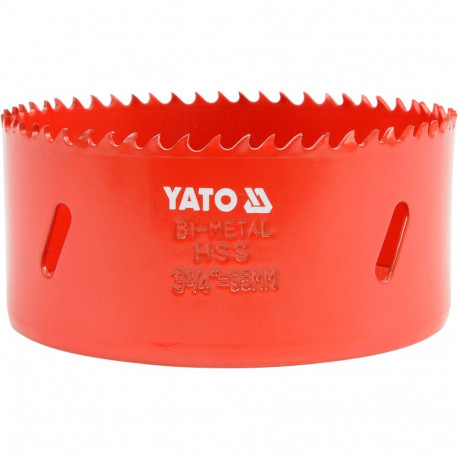 Yato YT-3333 Bimetal hole saw, 68 mm, HSS M3, 5/8" (16 mm) 18UNF, 40 mm, 4-6 TPI, for steel, cast ir