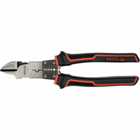 Yato YT-20433 multifunctional pliers, 205mm, side cutting, CrV, 40-50 HRC, 58-62 HRC, 16~14 AWG, 1.5