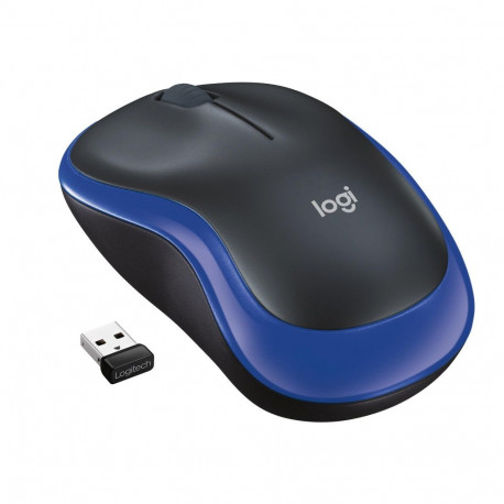 MOUSE USB OPTICAL WRL M185/BLUE 910-002239 LOGITECH