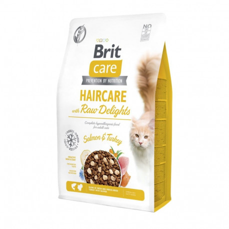 Brit Care Grain-Free Haircare with Raw Delights cat food 2 kg