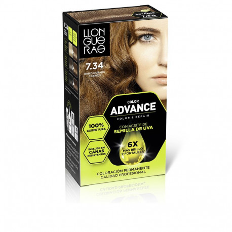 Llongueras juuksevärv Color Advance #7,34 1tk, kuldne vaskne blond