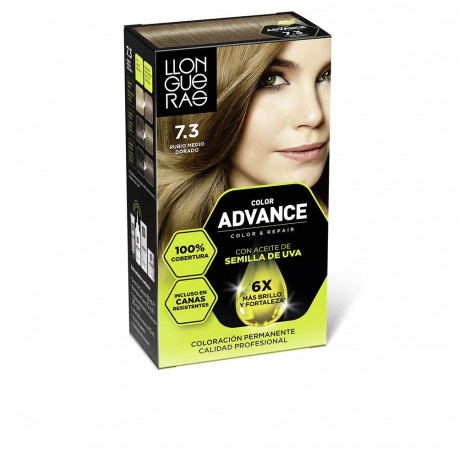 LLONGUERAS juuksevärv COLOR ADVANCE #7,3 1u, keskmine kuldne blond