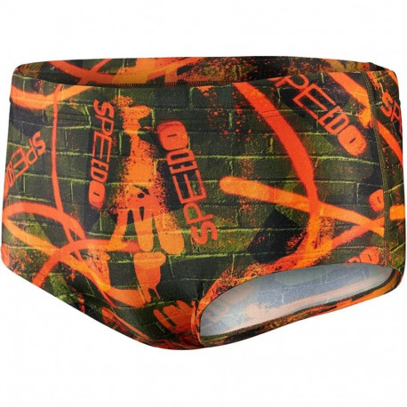 Ujumispüksid Speedo Wall Spray 17cm Club Training Allover Brief M oranž - M