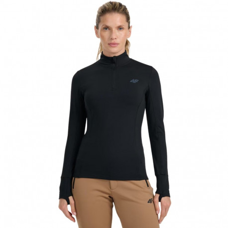 Bluza termoaktywna damska 4F F098 głęboka czerń 4FWAW25UBRUF098 20S M