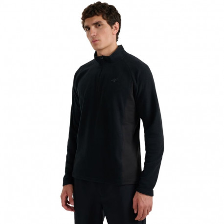 Bluza polarowa męska 4F M066 głęboka czerń 4FWAW25UFLEM066 20S M