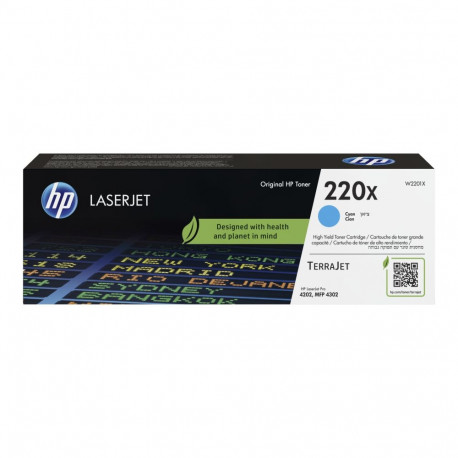 HP 220X tsüaan originaal LaserJet toonerikassett