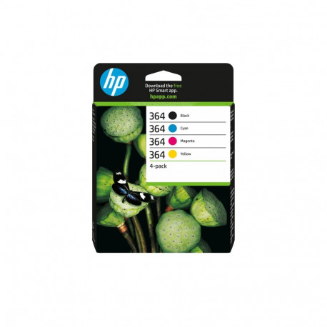 HP 364 CMYK tindikassettide komplekt 4-pakk standardmahtuvus