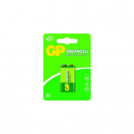 GP Battery (9V) GREENCELL Zink carbon 6F22, 1604GLF-U1 (1 battery / blister) 9V