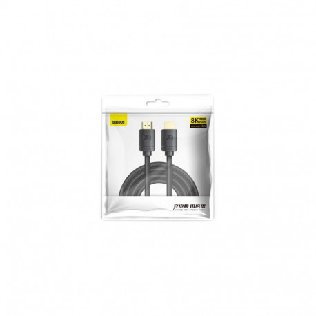 Baseus Video Cable High Definition Series HDMI To HDMI 2.1, 8K 60 Hz, 4K 120 Hz, 2K 144 Hz, 3D eARC,