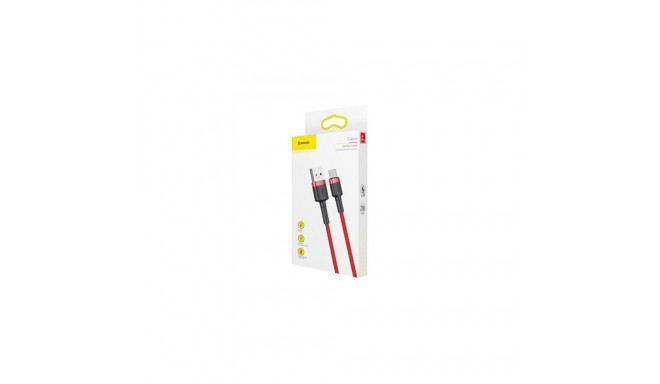Baseus Type-C Cafule Cable, 2A, 2m, Red + Red (CATKLF-C09)