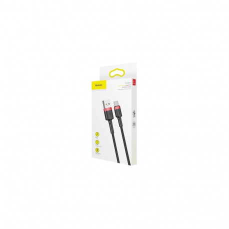 Baseus Type-C Cafule cable 2A, 3m, Red/Black (CATKLF-U91)
