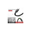 Baseus Type-C Cafule cable 2A, 3m, Gray/Black (CATKLF-UG1)