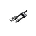 Baseus Type-C Cafule cable 2A, 3m, Gray/Black (CATKLF-UG1)