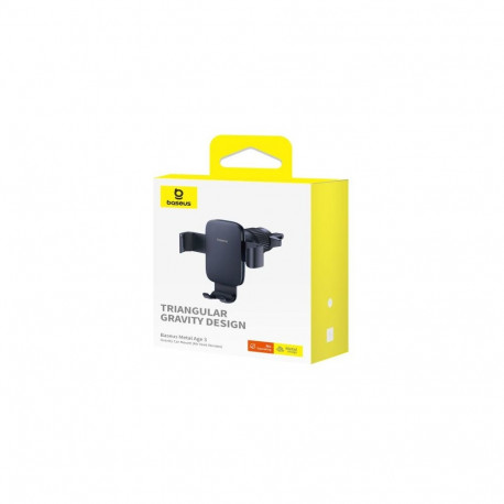 Baseus Car Mount Metal Age III Gravity (Air Vent Version) Black (C40467600111-01)