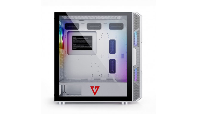 Computer Case - Modecom Amirani Argb Midi Tower, White