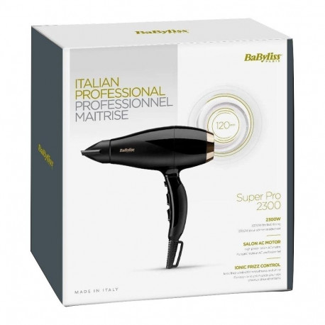 Hair Dryer - Babyliss Super Pro 2300 2300w, Black, Gold