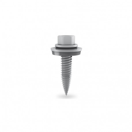 Fastening Screw - Stainless Steel Self-Tapping 6x25mm for PV Panels, 4000pcs