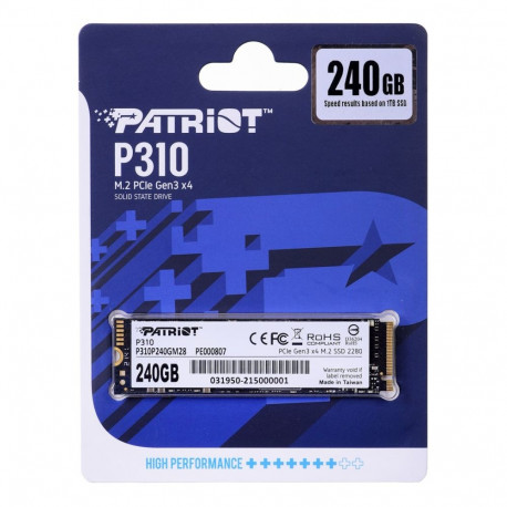 M.2 SSD - Patriot P310 240gb M.2