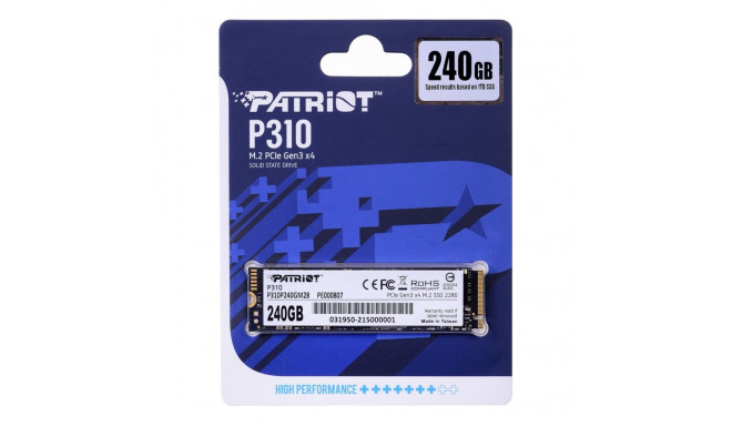 M.2 SSD - Patriot P310 240gb M.2