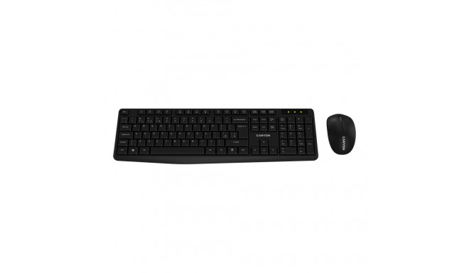 CANYON SET-W01 EN Keyboard+Mouse Wireless Black