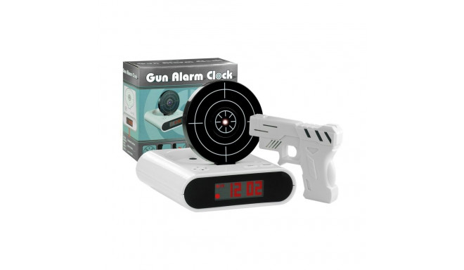 laserrelv sihtmärgiga äratuskell valge