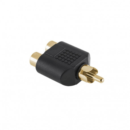 Złącze wt. RCA-2xgn.RCA GOLD (25 tk.)
