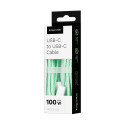 Kabel USB-C – USB-C 100 W 1,5 m roheline Kruger&Matz Basic