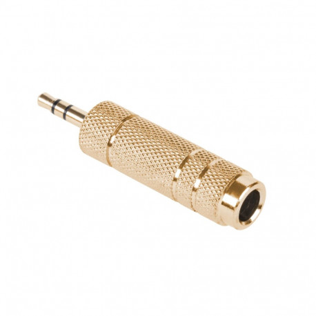 Złącze Jack 3.5/6.3 złote metal (20 tk.)
